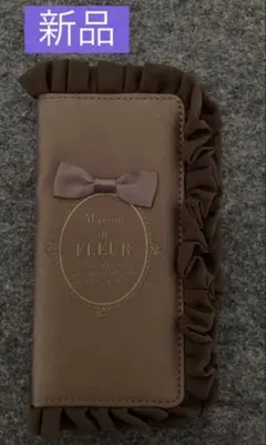 Maison de FLEUR 手帳型ケース7/8 SE リボン　フリル　茶色のサムネイル