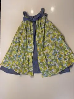 BLUEU AZUR ノースリーブ 花柄 ギンガムチェック 120のサムネイル