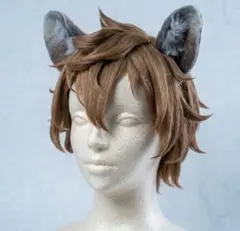 オーダー】ラギー 耳 尻尾 獣耳 コスプレ ツイステ ウィッグ 【受付中