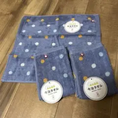 【値下げ中】51.今治タオル　ウォッシュタオル　ビー玉柄 3枚セット
