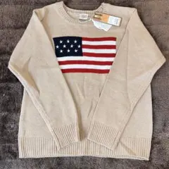 新品タグ付き　LAGKAW アメリカ国旗デザイン セーター