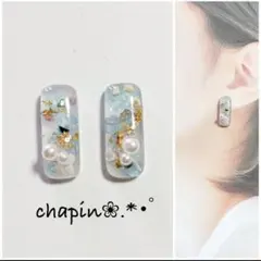 （ 1806 ）SALE カボション ミックス レジン ピアス イヤリング