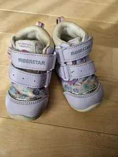 MoonStar　パープル　花柄　12.0センチ