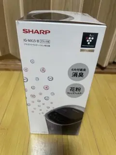 2つSHARP IG-MX15 とIG-KC15空気清浄機 ブラック - メルカリ