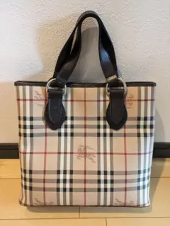 Burberry チェック柄 ハンドバッグ