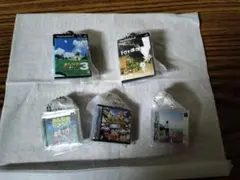 プレステ　ゲームパッケージ　ミニチュアチャーム　ソフト　　5点セット　未開封