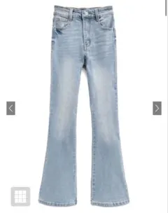 GRL ハイウエストフレアデニムパンツ[cu498]