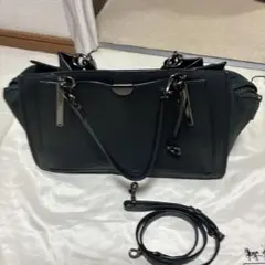 グリーンレザーショルダーバッグ