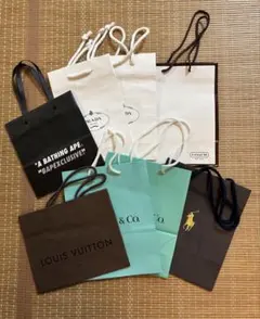 ブランド紙袋 ショッパー まとめ売り 8枚セット