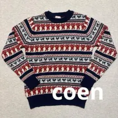 coen コーエン　セーター　柄ニット　古着のサムネイル