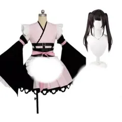 超かぐや姫！駒沢乃依フルセット コスプレ衣装+ウィッグ+耳尻尾+角＋