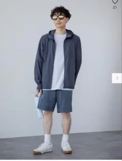 UNIQLO ドライEX UVカット　フルジップパーカー　ユニクロ　Mのサムネイル