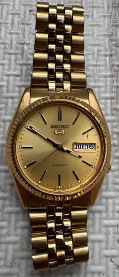 2026年最新】SEIKO 5 文字盤カラー：ゴールド メンズ 自動巻き時計の