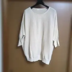 SHOO-LA-RUE アイボリー 五分袖ニット