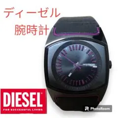 動作確認済　電池交換済　ディーゼル　腕時計　DZ5166 ブラック×パープルのサムネイル