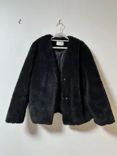 LOWRYS FARM 黒 ボアコート Mサイズ