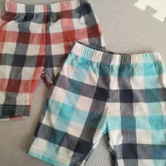 チェック　パンツ