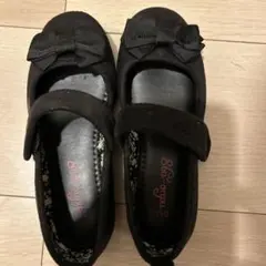 リボン付きブラックフォーマルシューズ 19.0cm