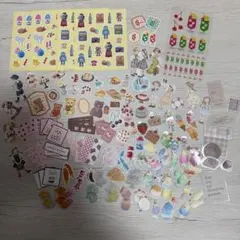 シール多め♡紙ものおすそ分けセット ラベラー フレークシール メモ