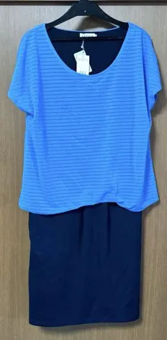 新品タグ付き　定価4400円　レプシィム　ワンピース　半袖