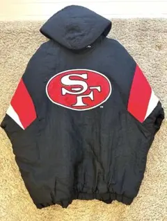貴重！！ NFL HEAT SFロゴ フード付きジャケット 古着