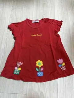 ミキハウス　赤　半袖Tシャツ　90