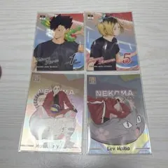 孤爪研磨 黒尾鉄朗 夜久衛輔 灰羽リエーフ picas カード