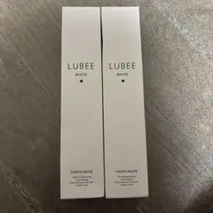 薬用ハミガキ LUBEE WHITE ルビーホワイト 80g　ホワイトニング２本