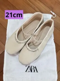 【ZARA ザラ】　キッズ　バレエシューズ　フラットシューズ　サイズ33