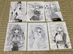五等分の花嫁　購入特典　イラストカード　アニメイト