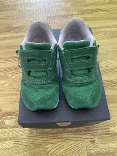 New Balance IZ373CV2 キッズスニーカー 15.0cm 緑