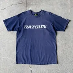 90s USA製 NISSAN DATSUN tシャツ ネイビー Lのサムネイル