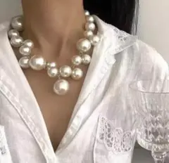 ♦︎大好評！在庫限り♦︎569 パール ネックレス ホワイト 韓国 ブライダル