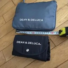 DEAN＆DELUCA エコバッグ黒中とグレー大の2個セット