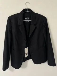 ZARA ブラック ジャケット 新品タグ付きのサムネイル