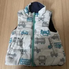 クレードスコープ　kladskap ダウンベスト　リバーシブル　ネイビー　90