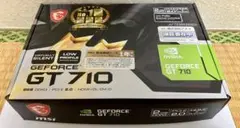 MSI GeForce GT710 2GB グラボ 内袋未開封 HDMI/DVI