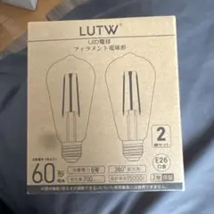 LUTW LED電球 フィラメント電球形 2個セット E26 60形相当のサムネイル