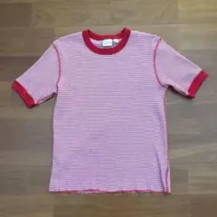 ダン様専　 赤白ストライプ 半袖Tシャツ Sのサムネイル