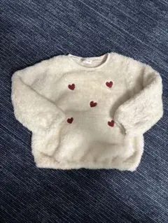 100サイズ モコモコ　ハート