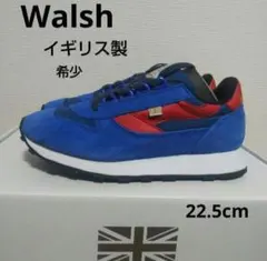 希少新品25300円☆walsh ウォルシュ スニーカー 青 イギリス製のサムネイル