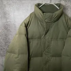 OLD STUSSY Authentic Gear 短丈ダウン M オリーブ