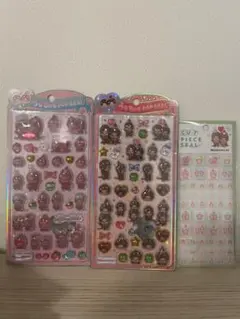 モンチッチ シール　3点セット　うるちゅる　タイルシール