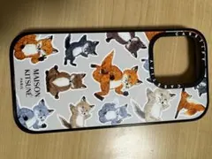 MAISON KITSUNÉ 猫デザイン iPhoneケース 15pro