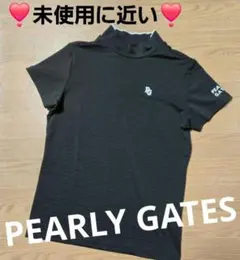 パーリーゲイツ☆新品 ベジタブルズ 地柄鹿の子ボーダー モックシャツ カットソー パーリーゲイツ☆新品 ベジタブルズ 地柄鹿の子ボーダー モックシャツ