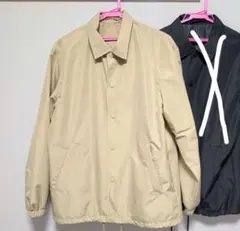 國*也様 【美品】GU ウィンドプルーフカラーコーチジャケット ベージュ