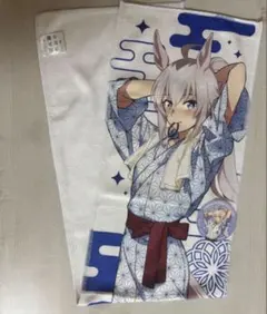 ウマ娘　オグリキャップ　等身マフラータオル　極楽湯　RAKUSPA 新品