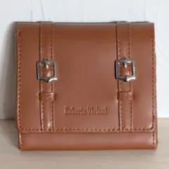【新品】ロベルタ・ヴィヴィアーニ メンズ 二つ折り財布 ブラウン ベルトデザイン