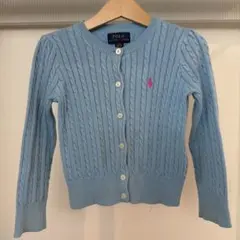 POLO RALPH LAUREN カーディガン ライトブルー 3/3T