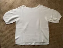 ユニクロ UNIQLO コットンニット アイボリー Mサイズ
